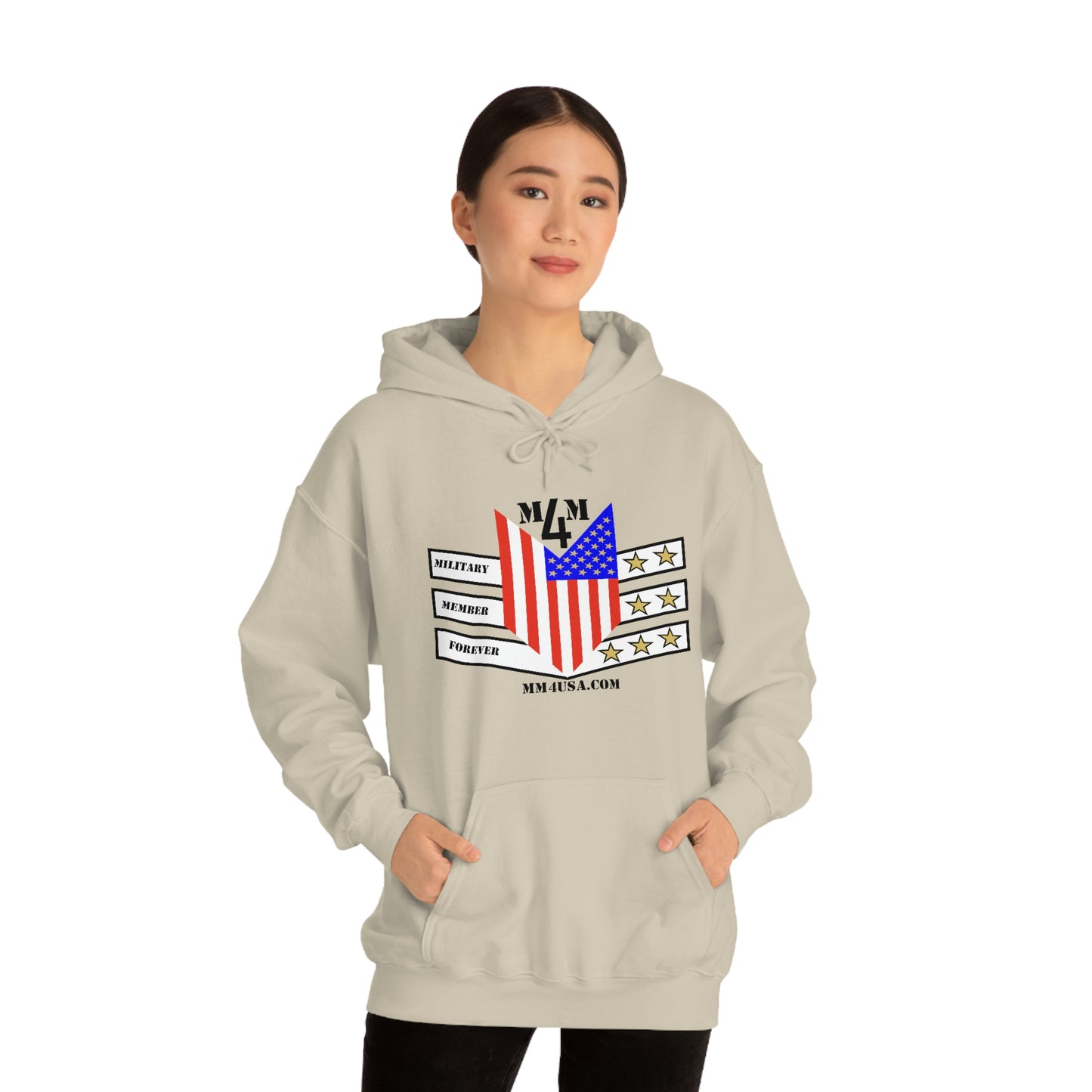 MM4 Hooded Sweatshirt Color Logo Unisex Heavy Blend