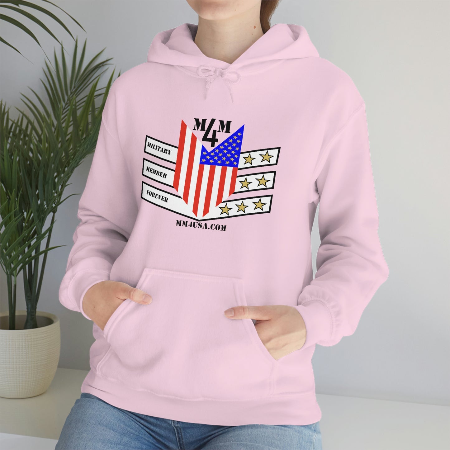 MM4 Hooded Sweatshirt Color Logo Unisex Heavy Blend