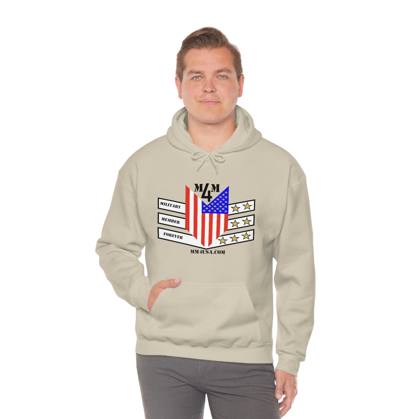 MM4 Hooded Sweatshirt Color Logo Unisex Heavy Blend