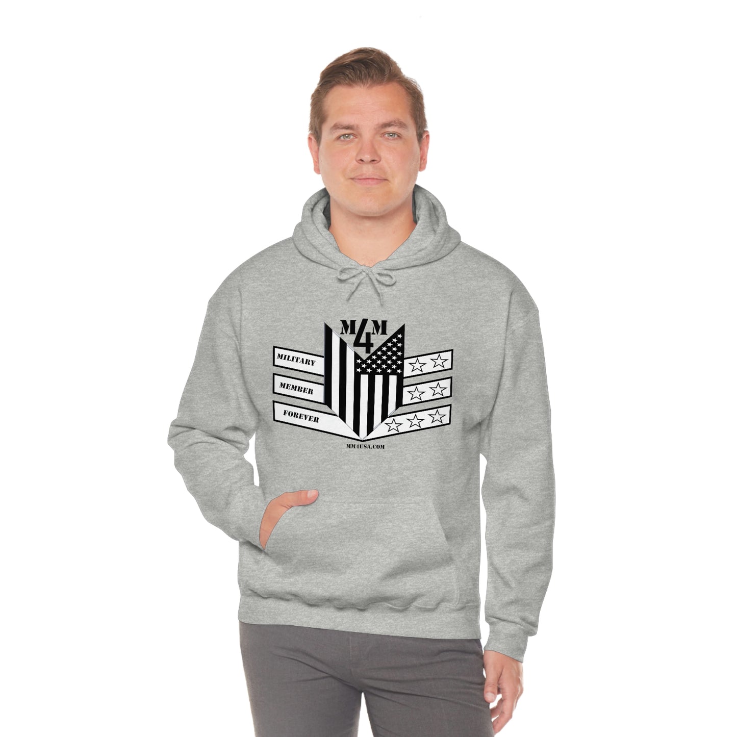 MM4 Hooded Sweatshirt Logo Unisex Heavy Blend