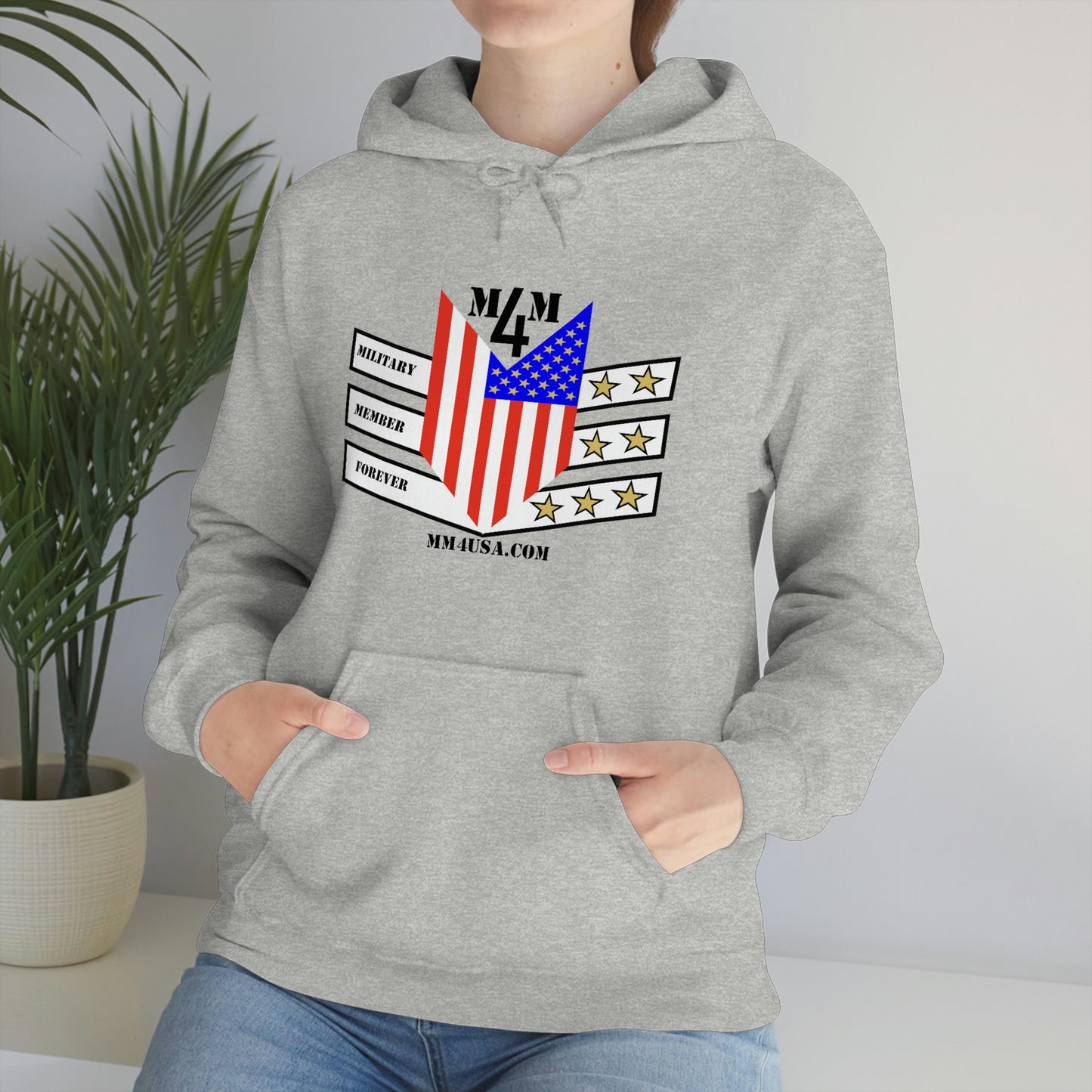 MM4 Hooded Sweatshirt Color Logo Unisex Heavy Blend