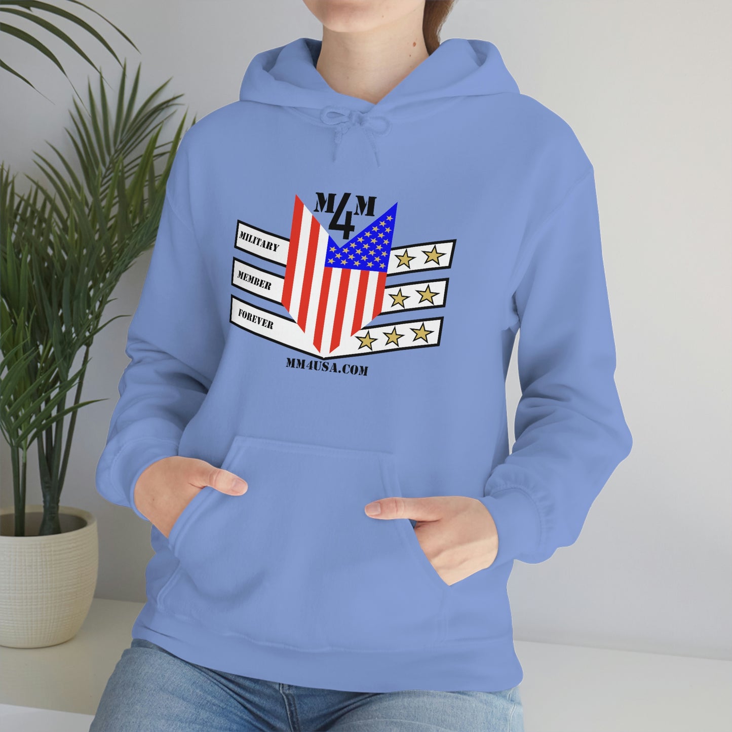 MM4 Hooded Sweatshirt Color Logo Unisex Heavy Blend