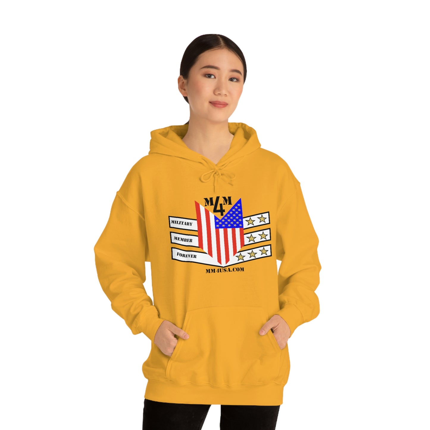 MM4 Hooded Sweatshirt Color Logo Unisex Heavy Blend