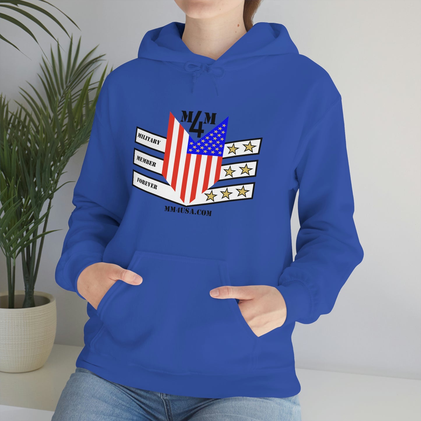 MM4 Hooded Sweatshirt Color Logo Unisex Heavy Blend