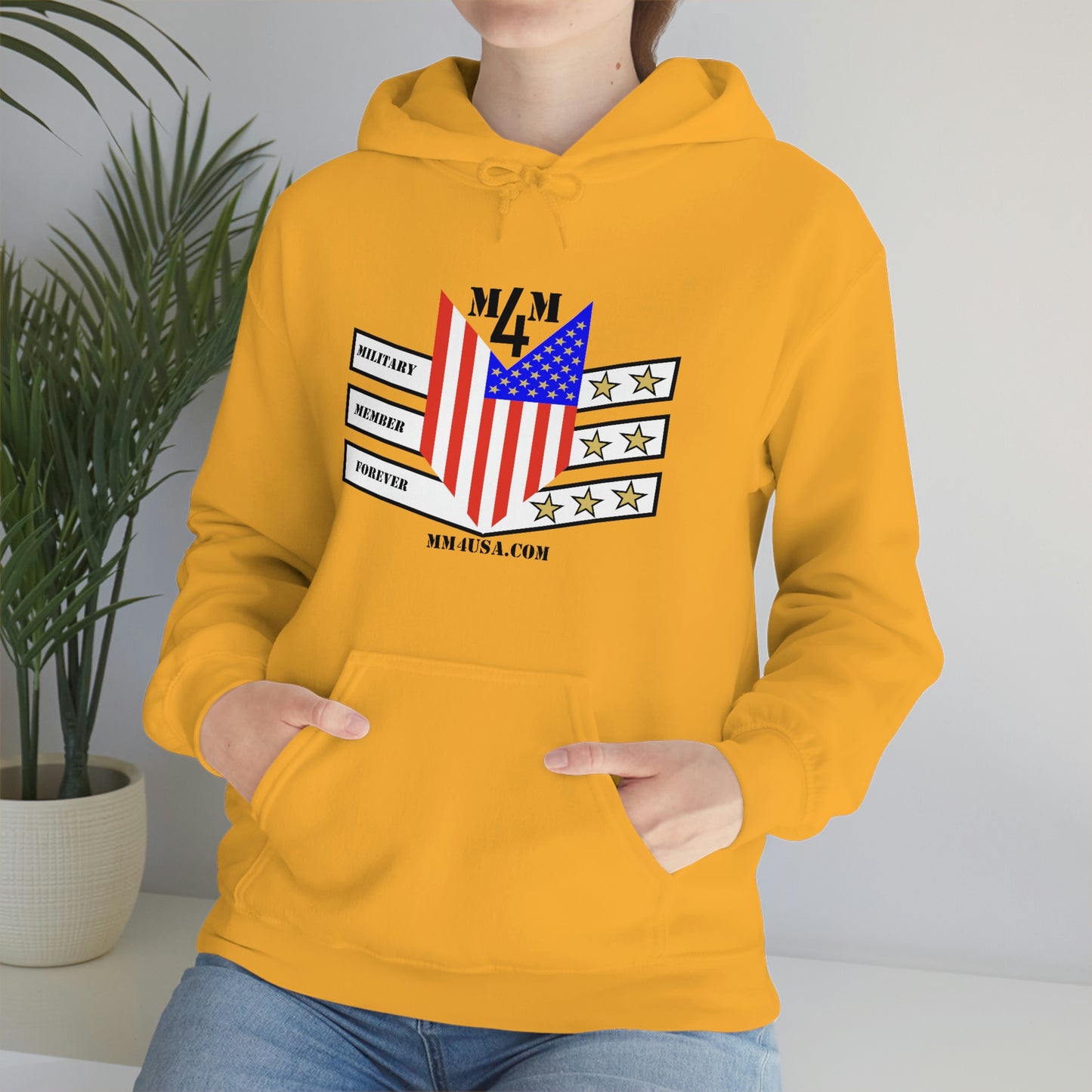 MM4 Hooded Sweatshirt Color Logo Unisex Heavy Blend