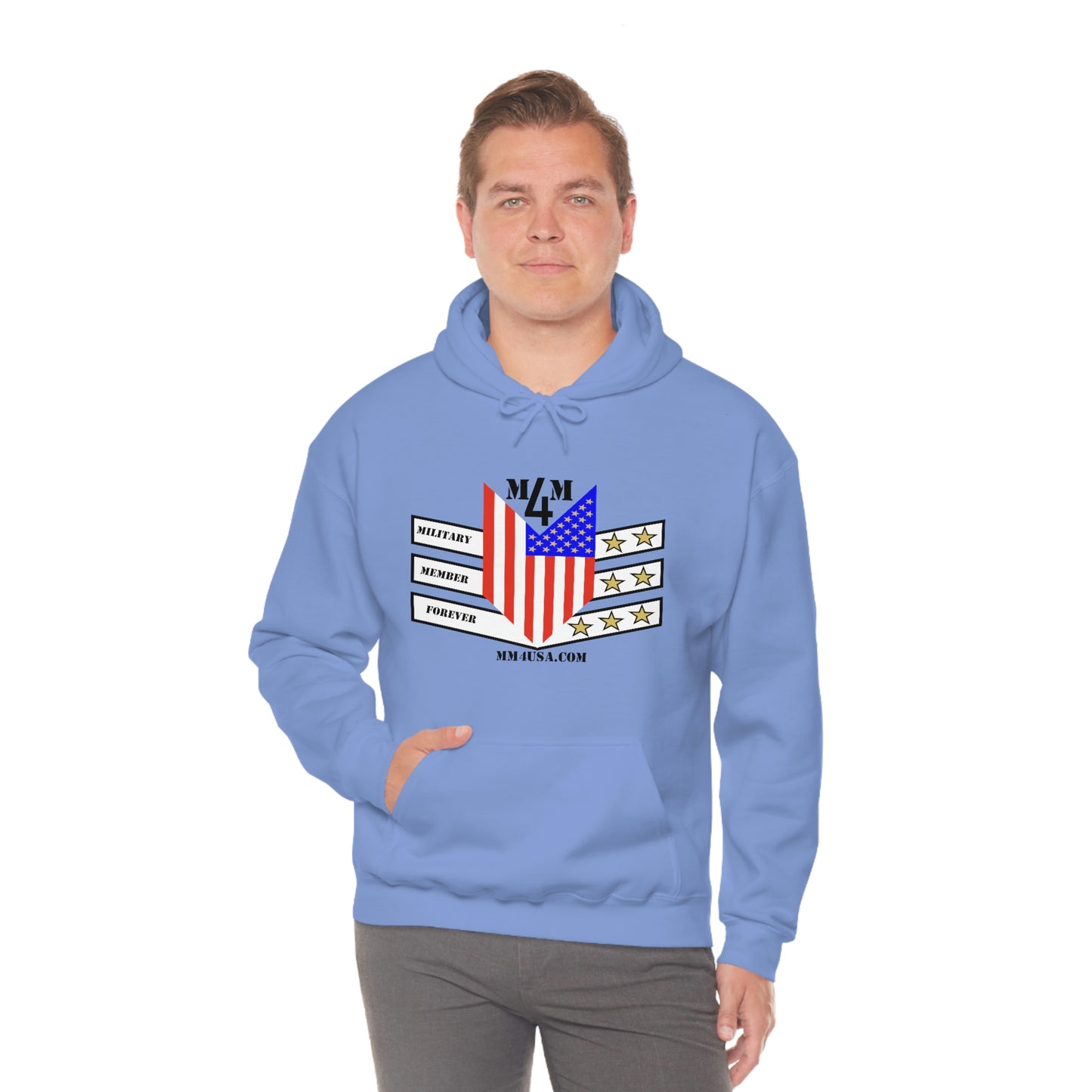 MM4 Hooded Sweatshirt Color Logo Unisex Heavy Blend