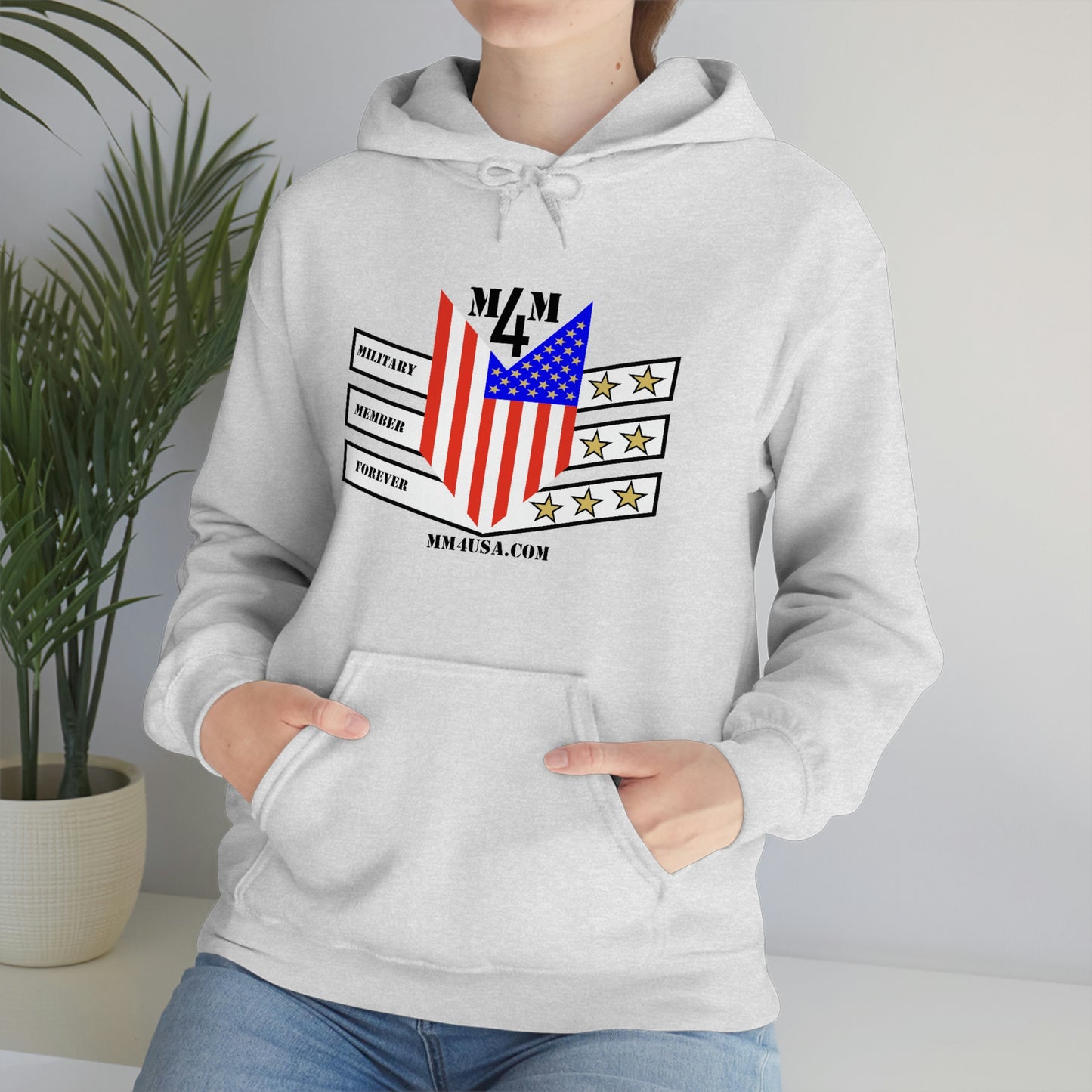 MM4 Hooded Sweatshirt Color Logo Unisex Heavy Blend