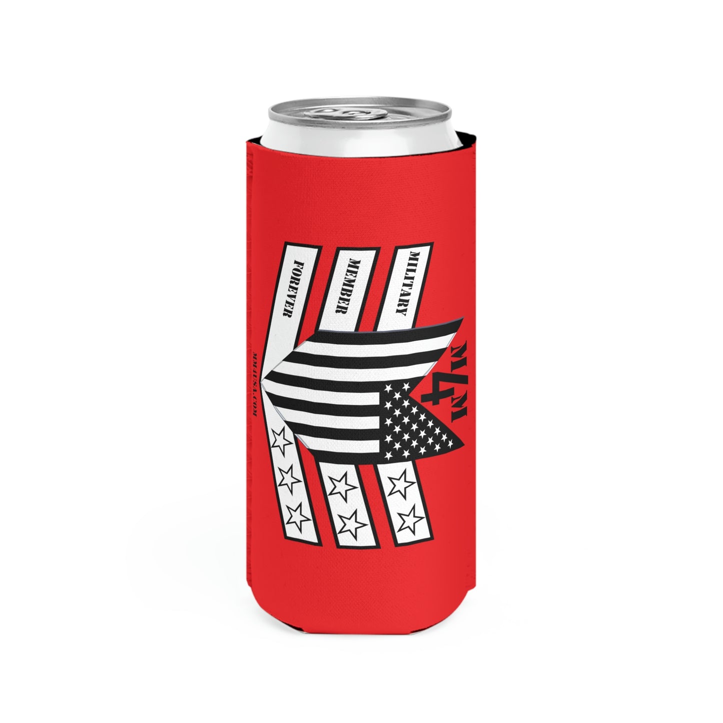 Slim Can Cooler Red