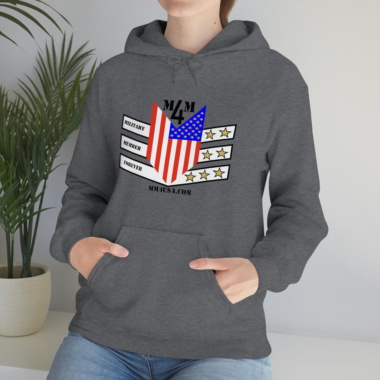 MM4 Hooded Sweatshirt Color Logo Unisex Heavy Blend