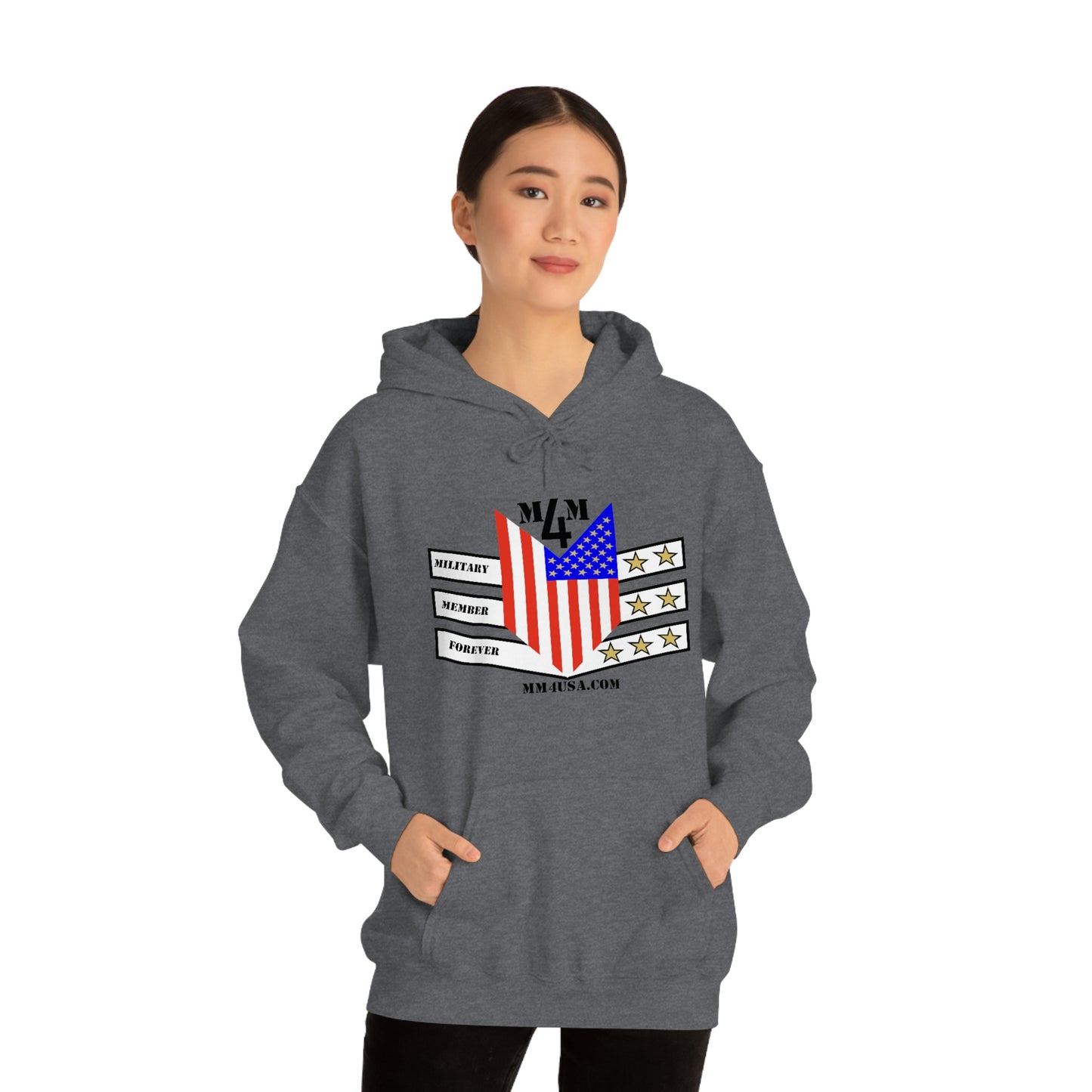 MM4 Hooded Sweatshirt Color Logo Unisex Heavy Blend