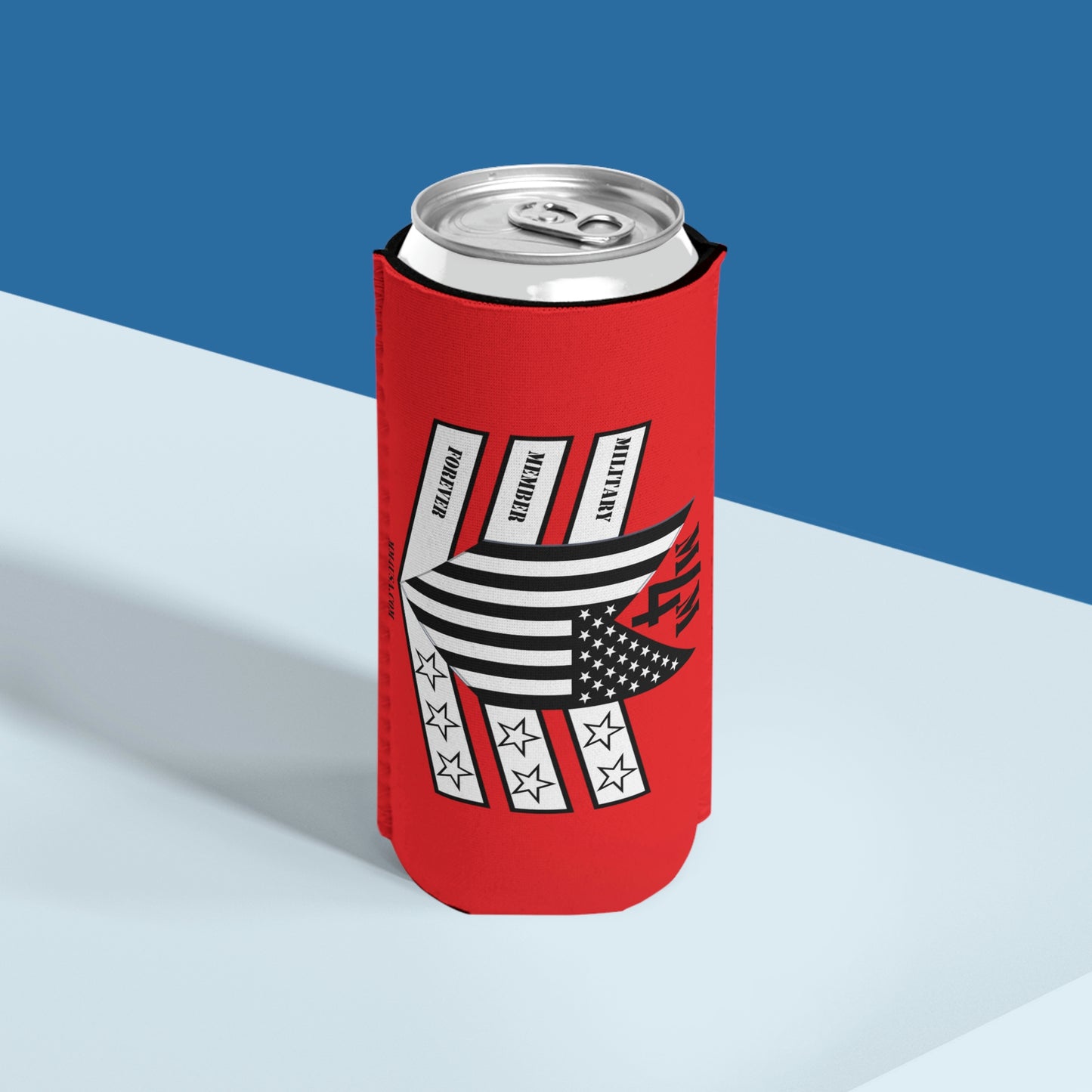 Slim Can Cooler Red