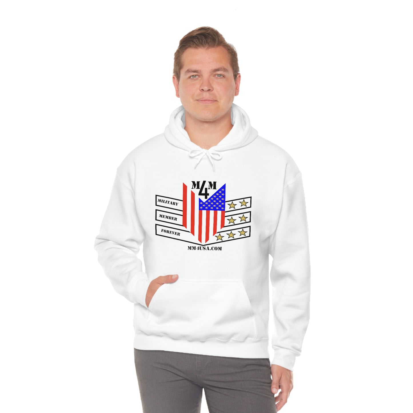 MM4 Hooded Sweatshirt Color Logo Unisex Heavy Blend