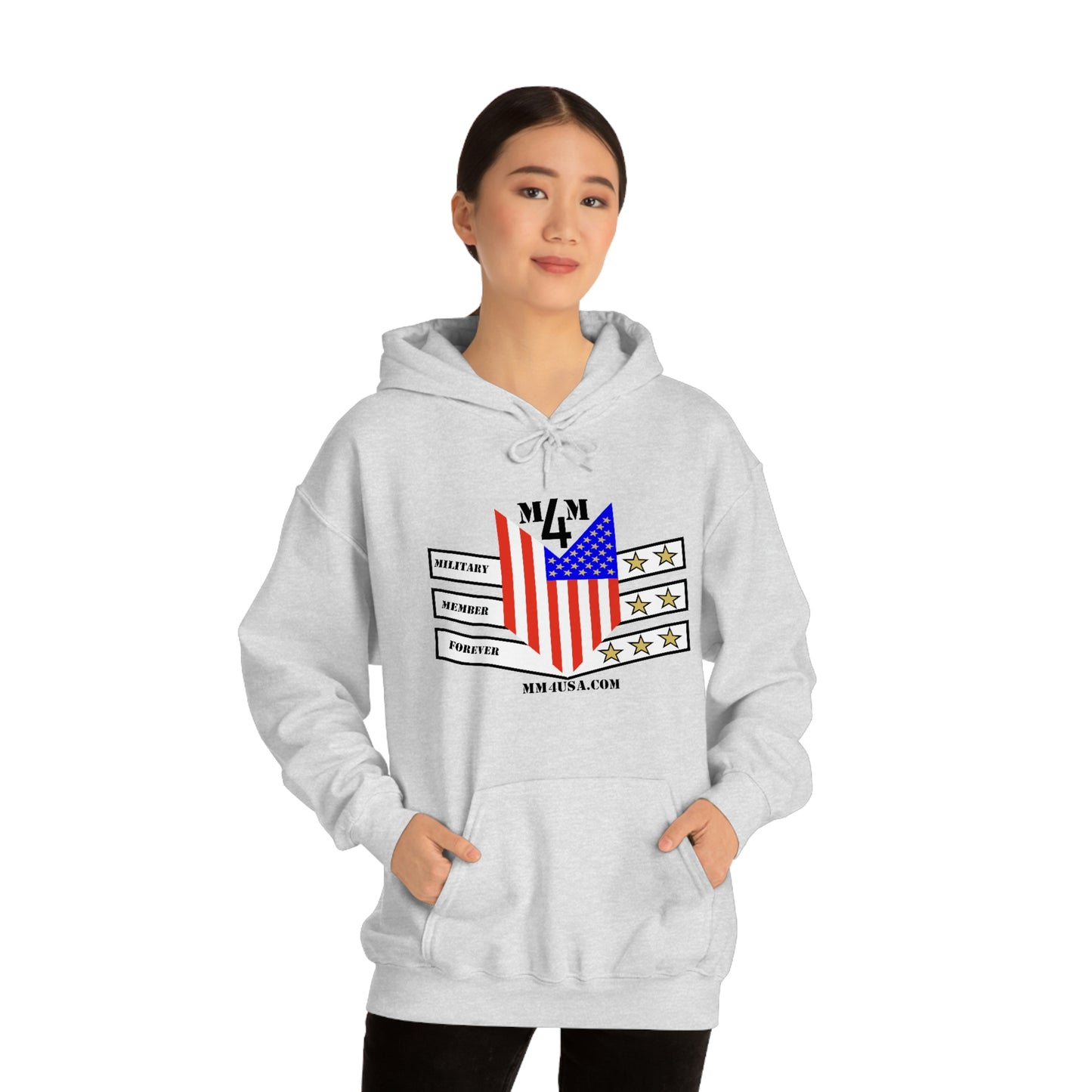 MM4 Hooded Sweatshirt Color Logo Unisex Heavy Blend