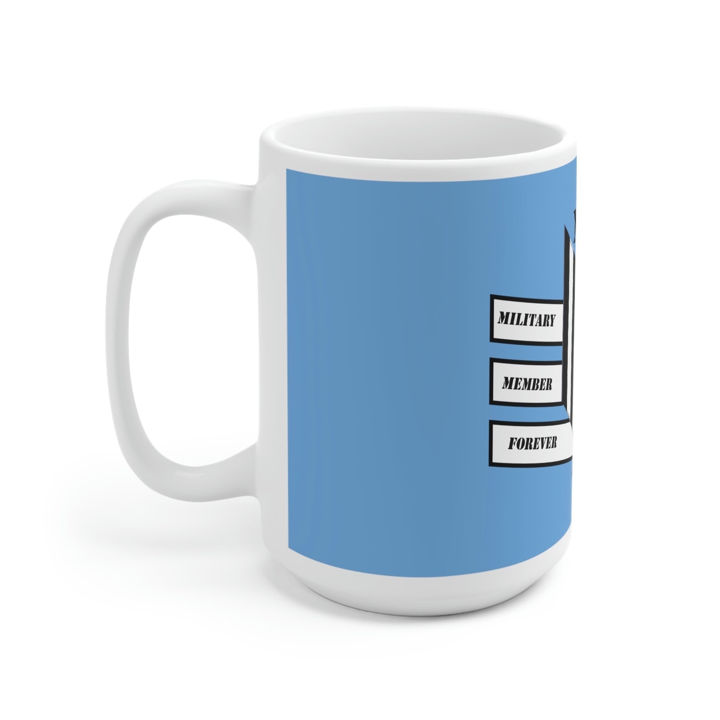 Ceramic Mug 15oz Light Blue