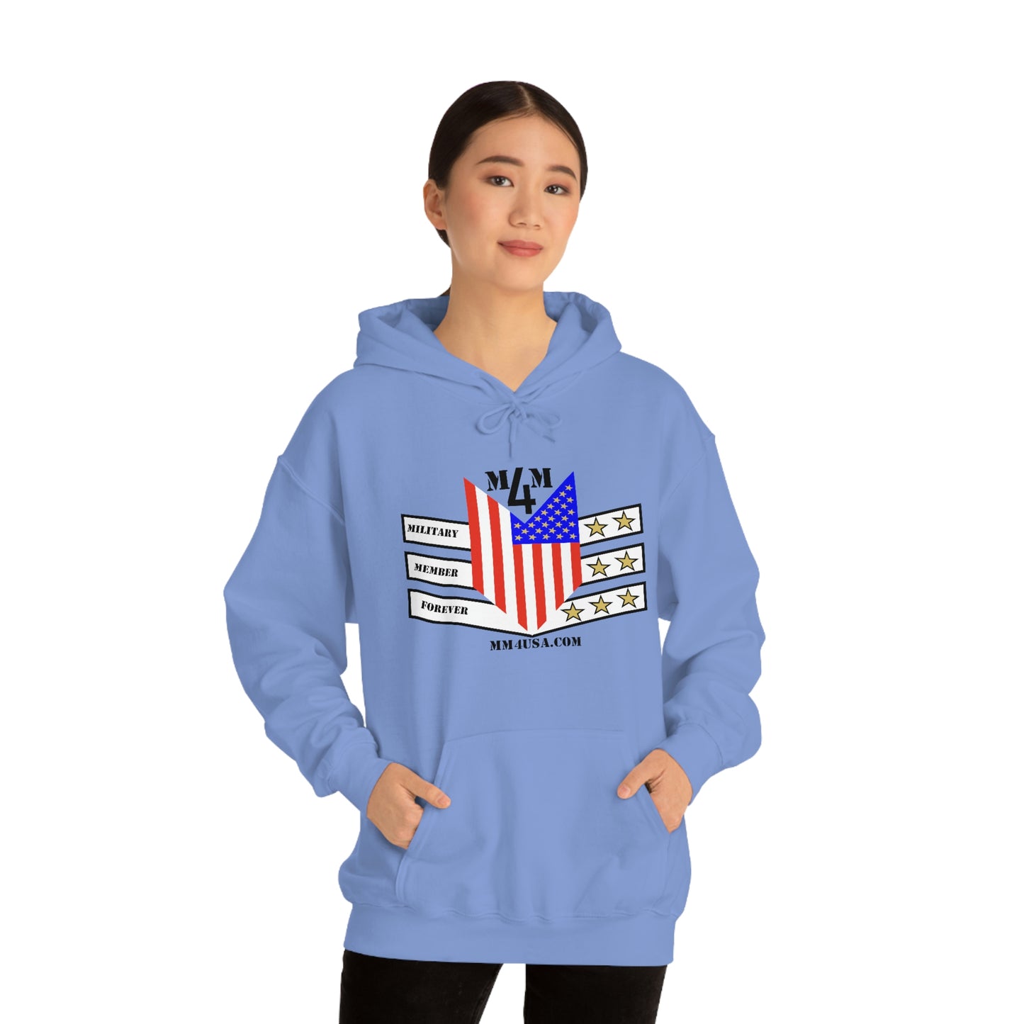 MM4 Hooded Sweatshirt Color Logo Unisex Heavy Blend