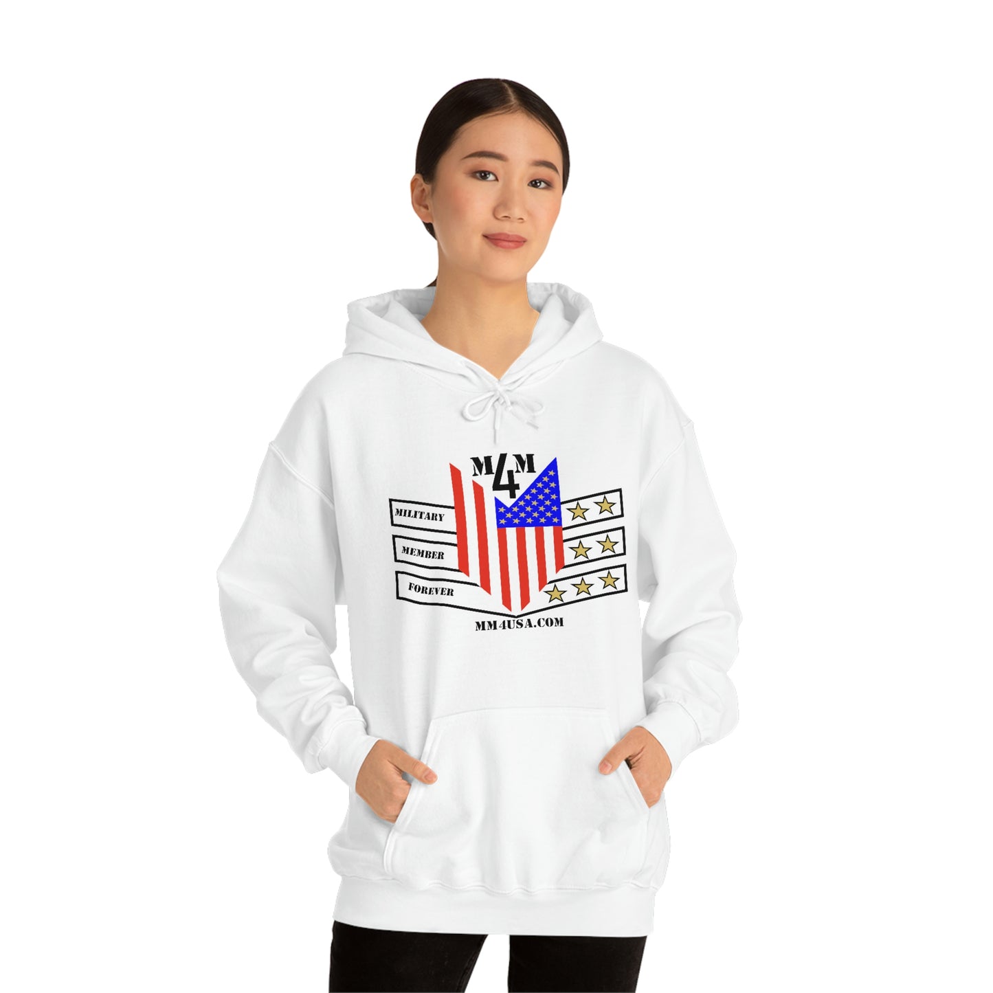 MM4 Hooded Sweatshirt Color Logo Unisex Heavy Blend