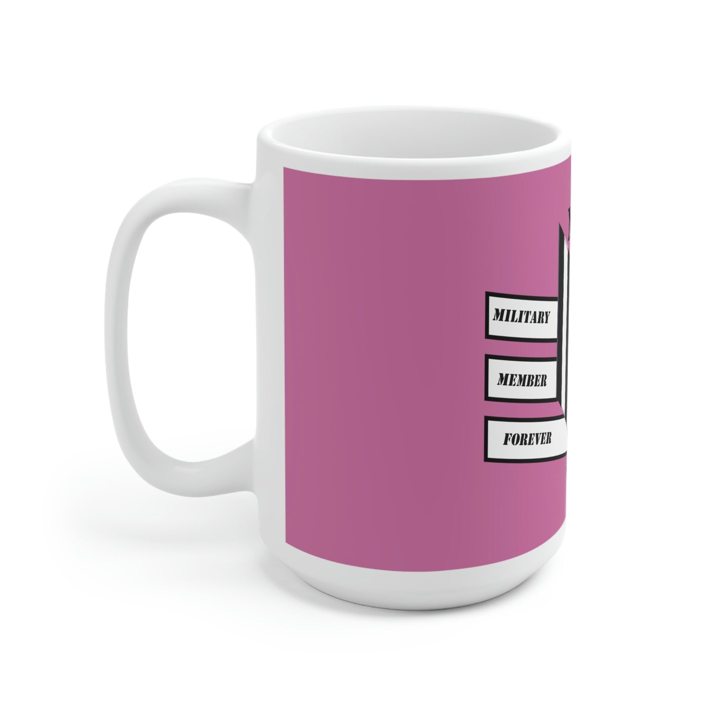 Ceramic Mug 15oz Light Pink