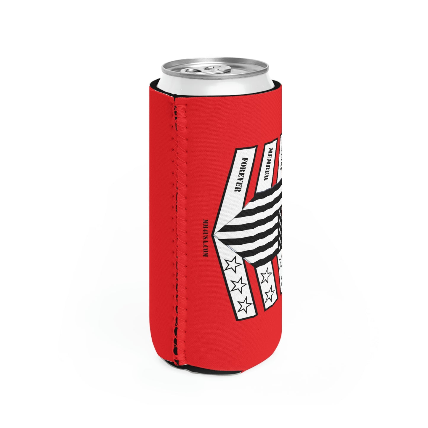 Slim Can Cooler Red