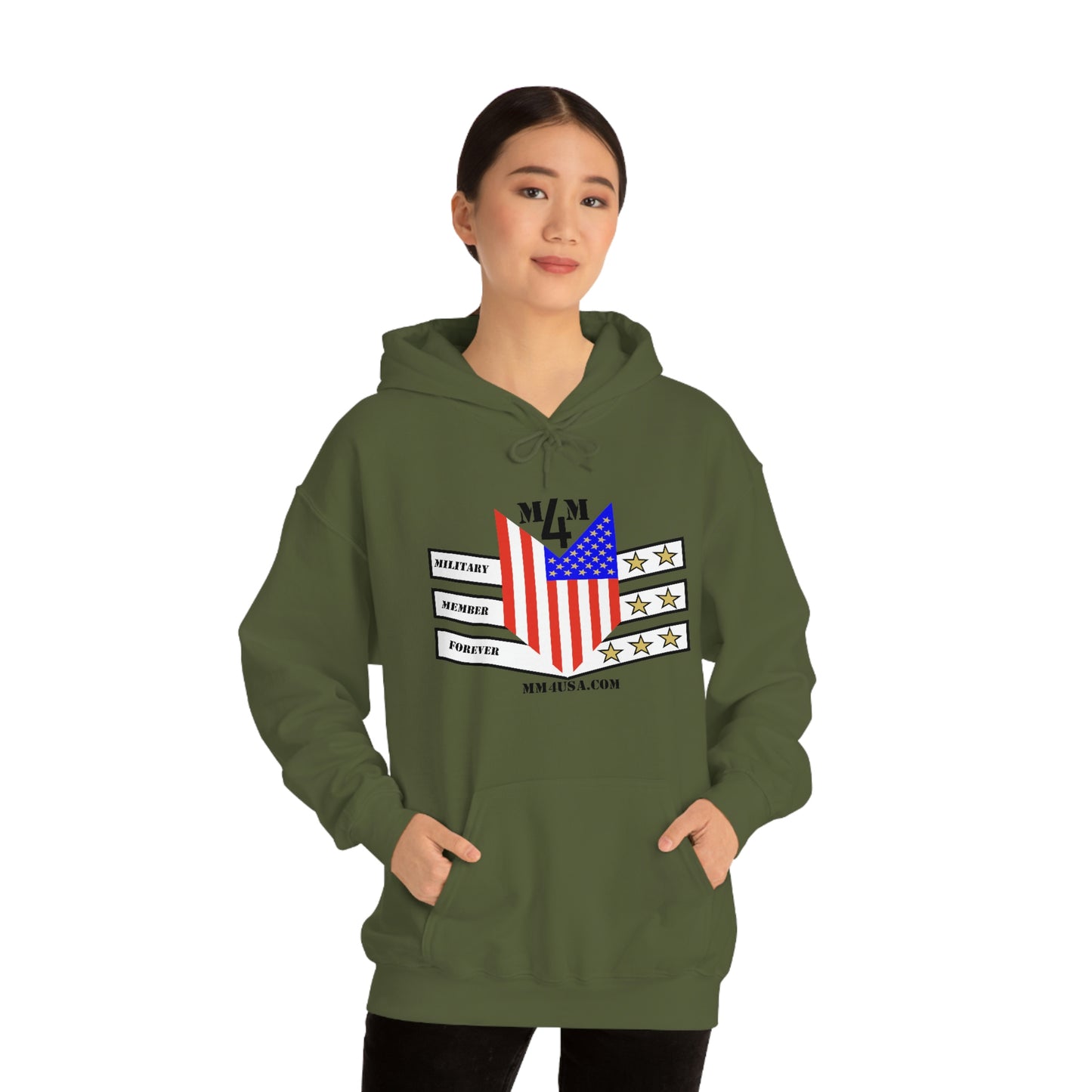 MM4 Hooded Sweatshirt Color Logo Unisex Heavy Blend