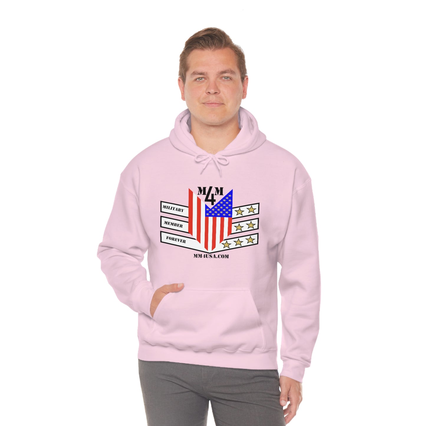 MM4 Hooded Sweatshirt Color Logo Unisex Heavy Blend