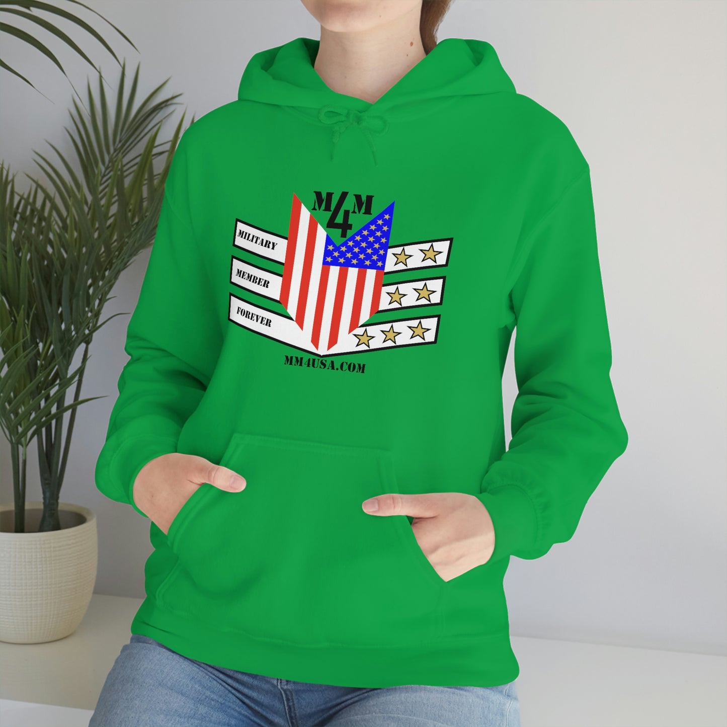 MM4 Hooded Sweatshirt Color Logo Unisex Heavy Blend