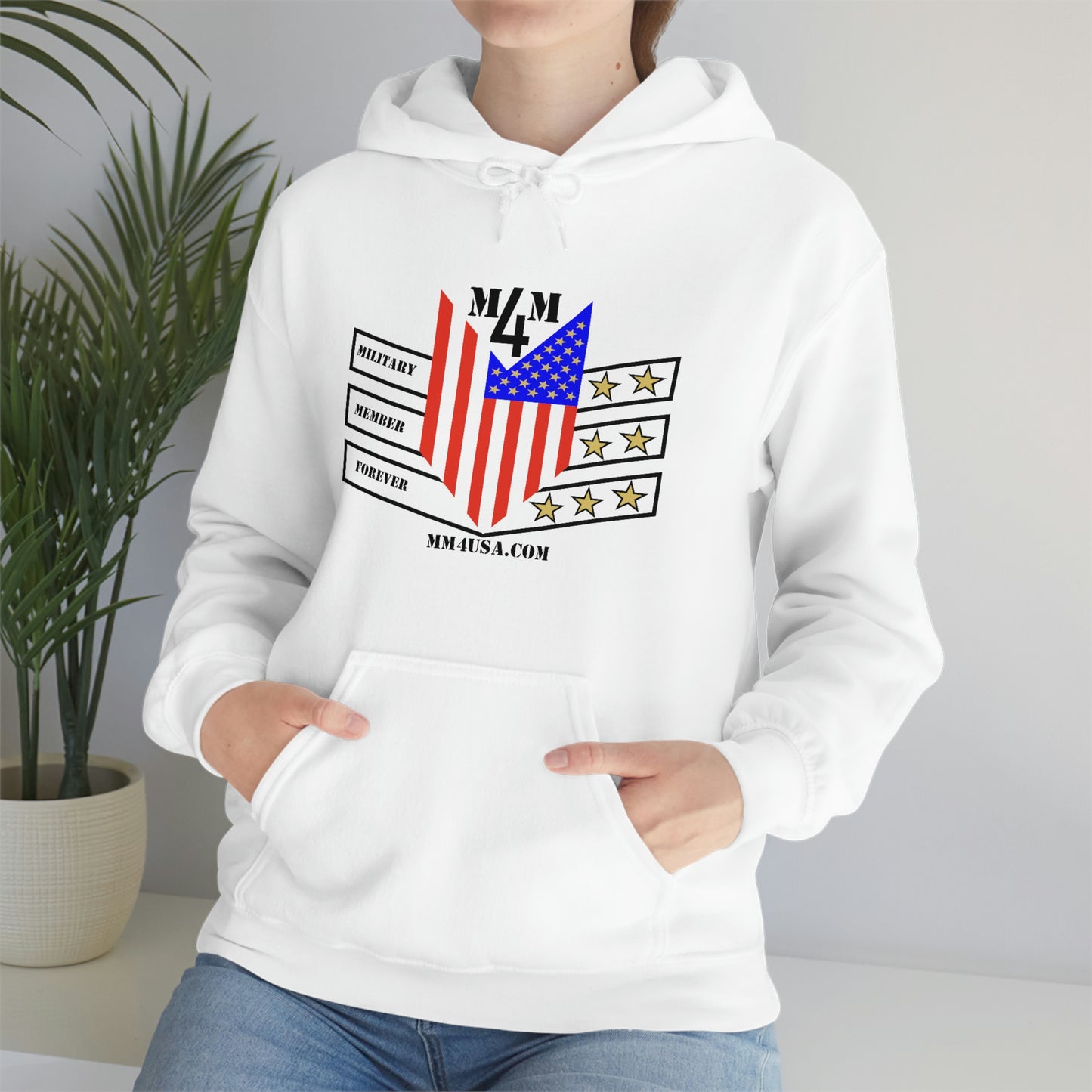 MM4 Hooded Sweatshirt Color Logo Unisex Heavy Blend