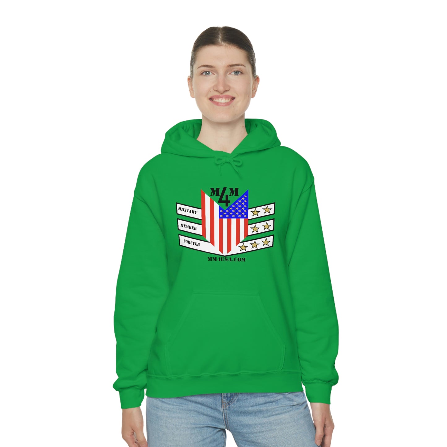 MM4 Hooded Sweatshirt Color Logo Unisex Heavy Blend