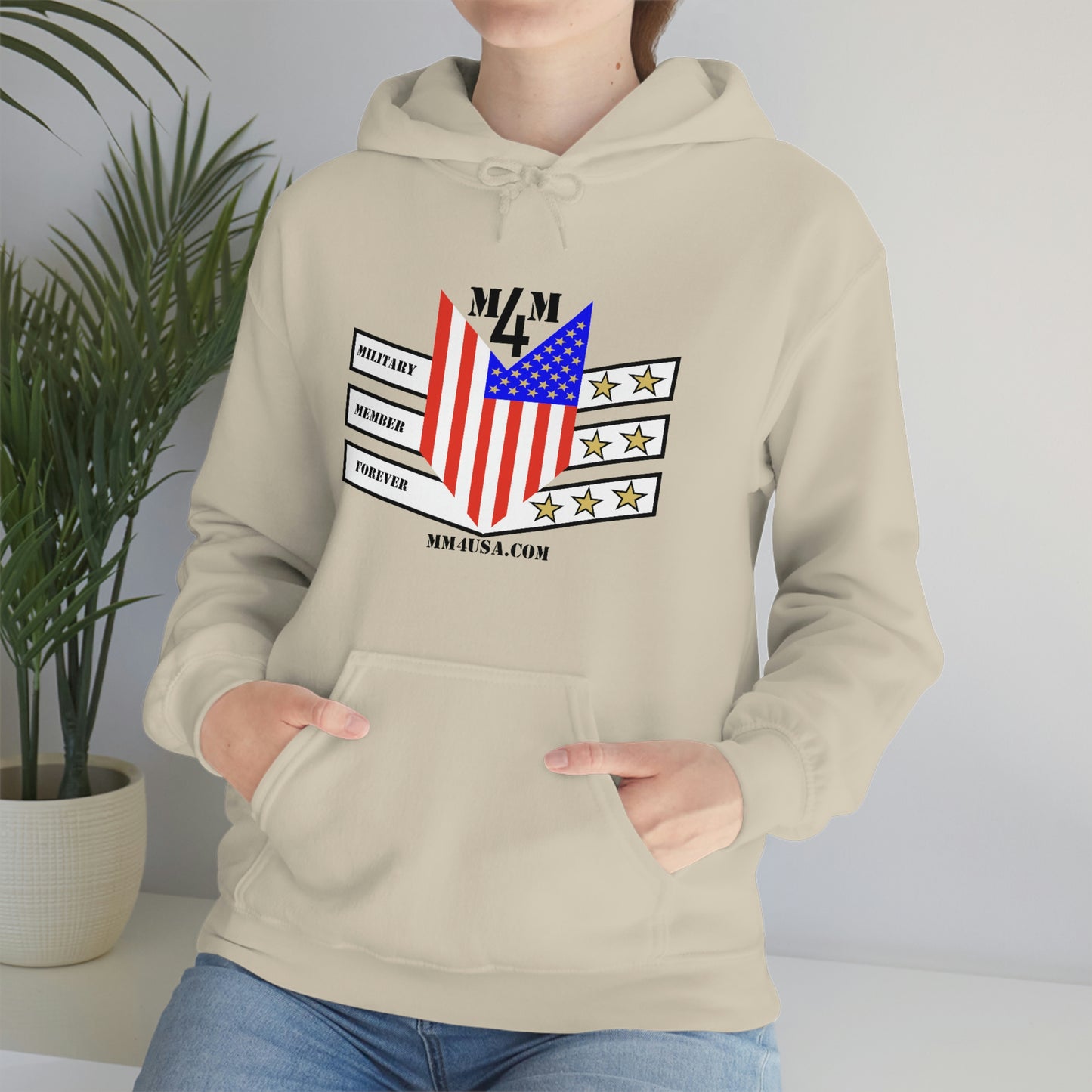 MM4 Hooded Sweatshirt Color Logo Unisex Heavy Blend