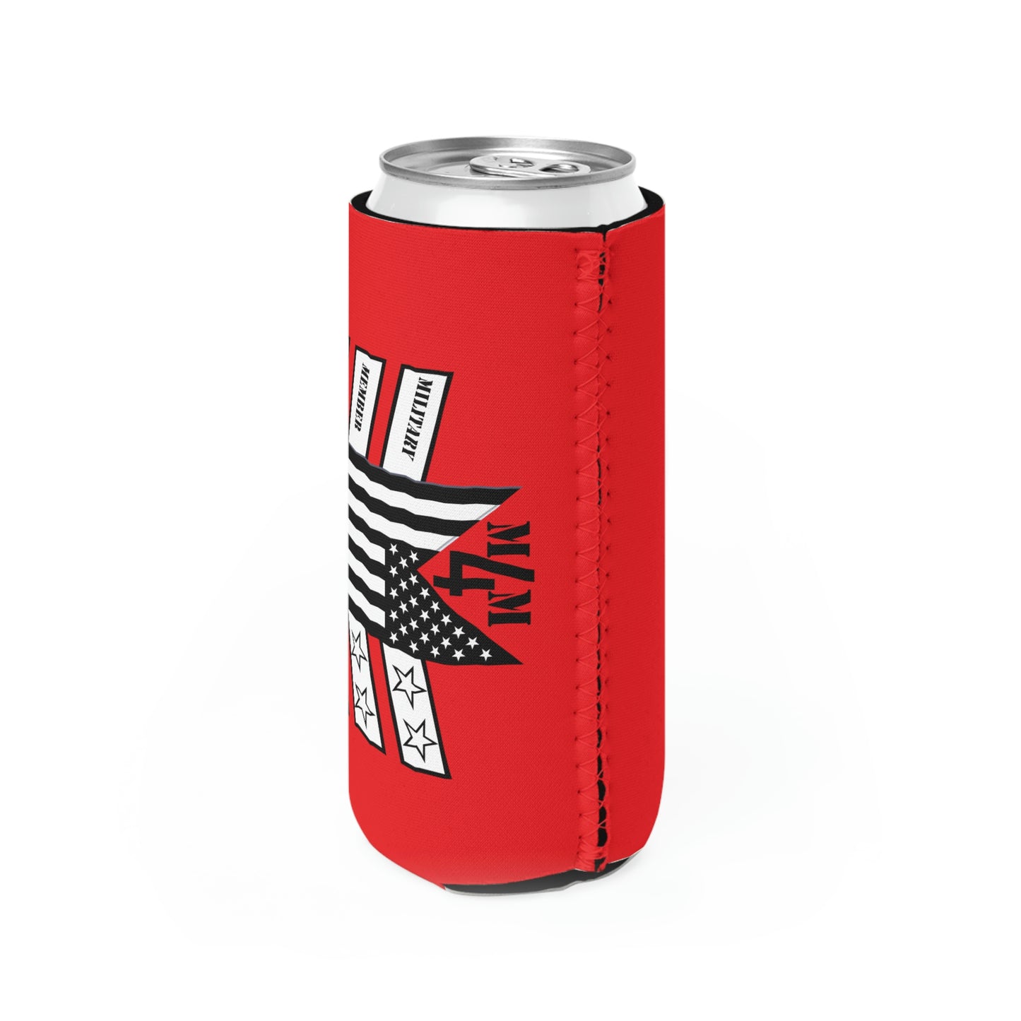 Slim Can Cooler Red