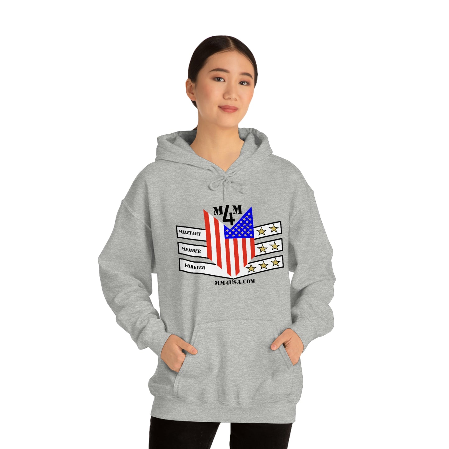 MM4 Hooded Sweatshirt Color Logo Unisex Heavy Blend