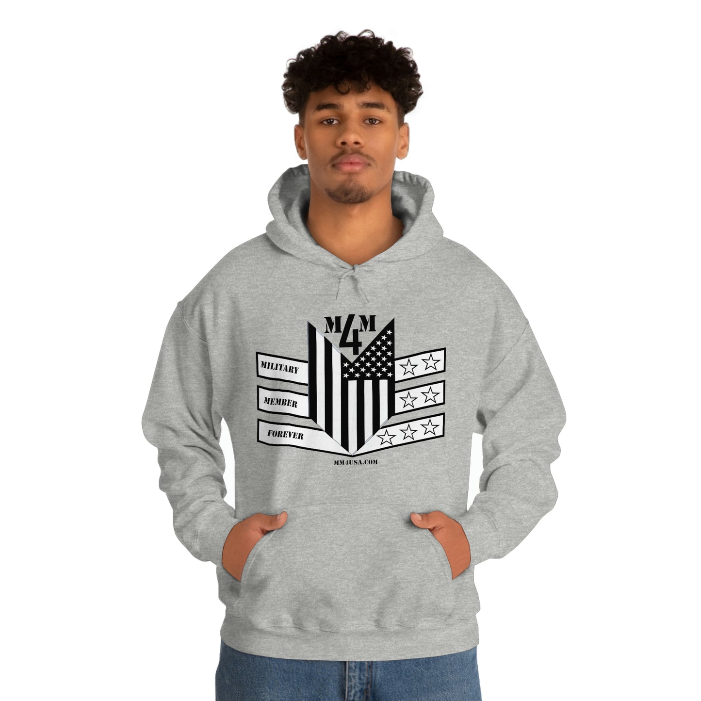 MM4 Hooded Sweatshirt Logo Unisex Heavy Blend