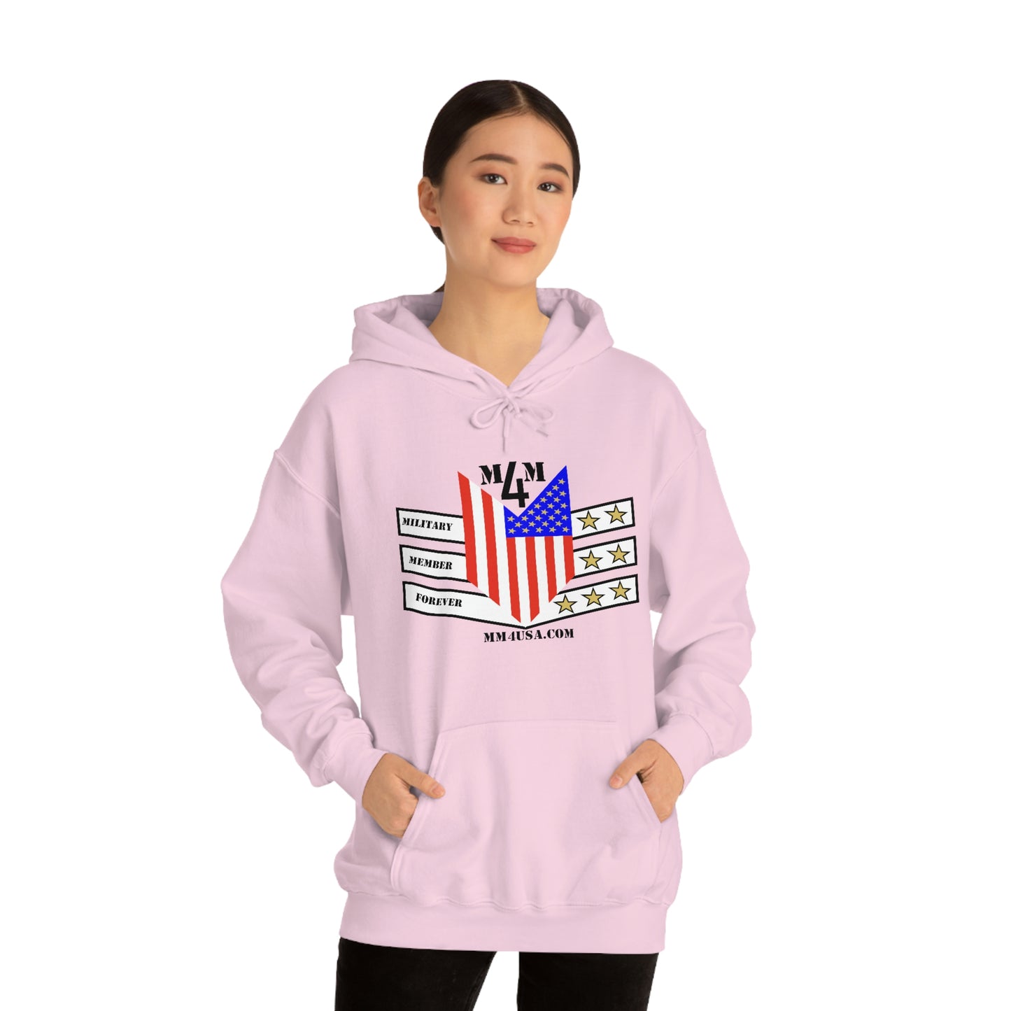 MM4 Hooded Sweatshirt Color Logo Unisex Heavy Blend