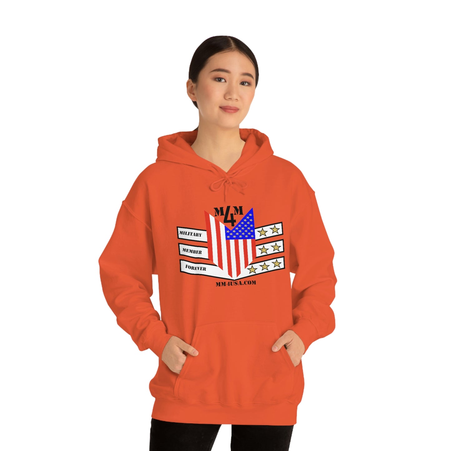 MM4 Hooded Sweatshirt Color Logo Unisex Heavy Blend