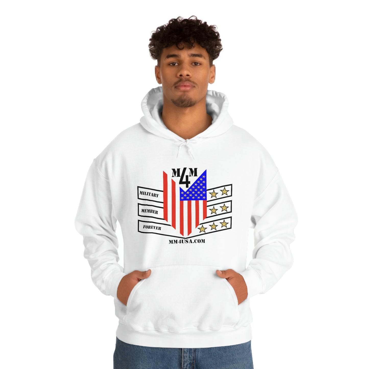 MM4 Hooded Sweatshirt Color Logo Unisex Heavy Blend